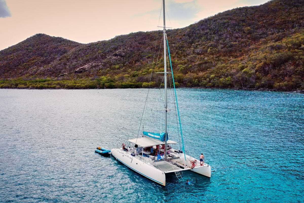 Catamaran in the south of Martinique