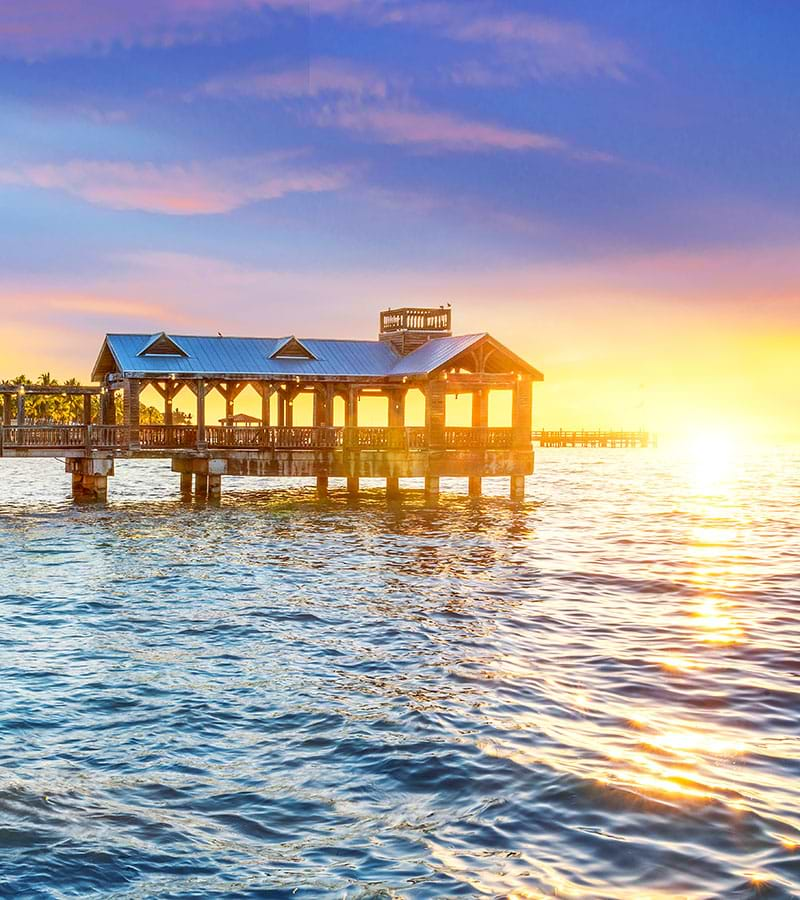 Key West beach sunset