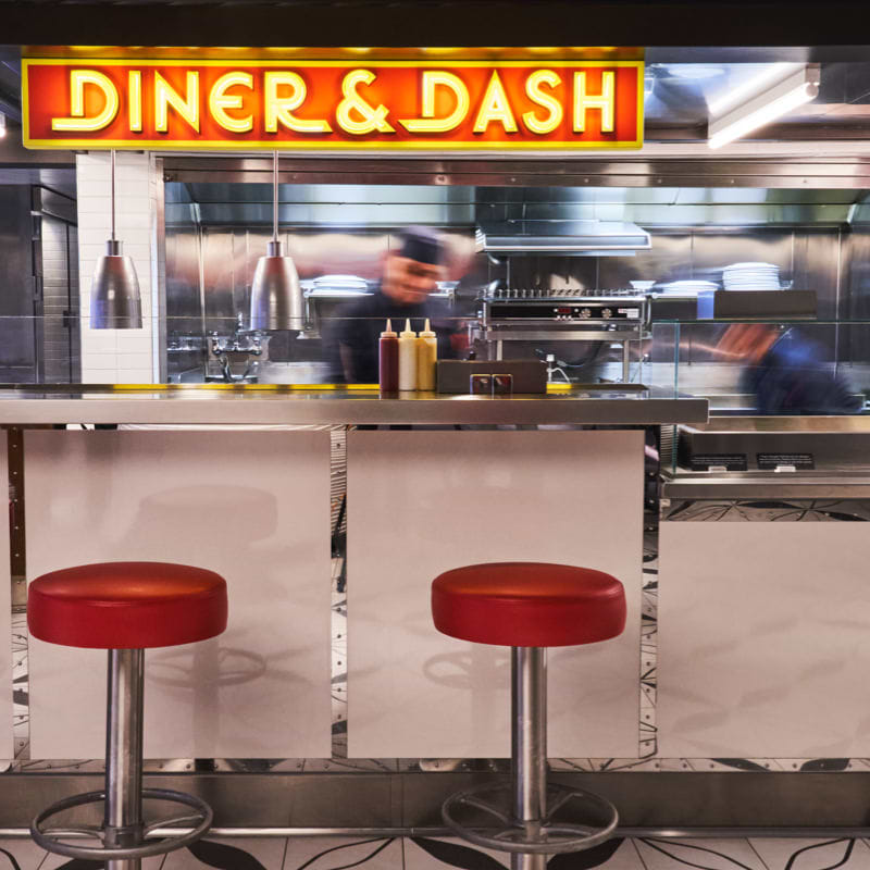 Diner and Dash eatery in The Galley