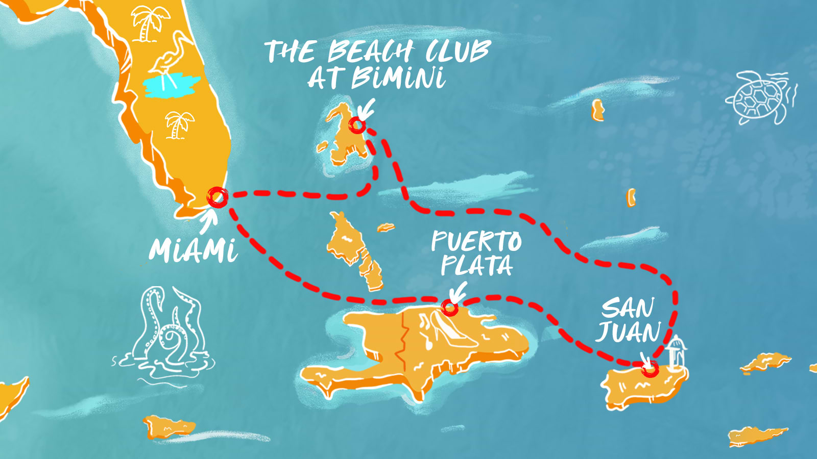 Map of San Juan Sunrises & Dominican Dreams itinerary