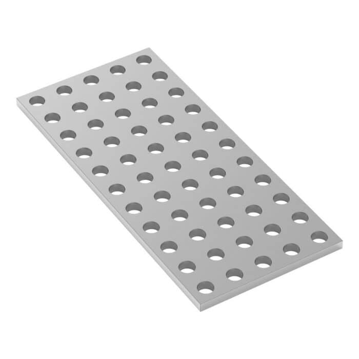 1116 Series Aluminum Grid Plates (5 x 11 Hole, 40 x 88mm)