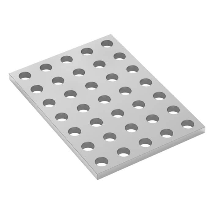 1116 Series Aluminum Grid Plates (5 x 7 Hole, 40 x 56mm)