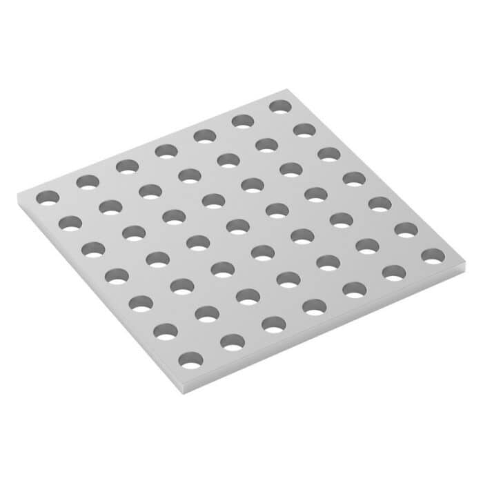 1116 Series Aluminum Grid Plates (7 x 7 Hole, 56 x 56mm)