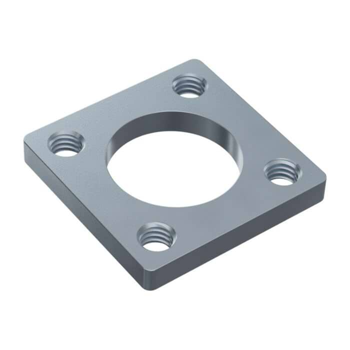 16mm Square Pattern Steel Threaded Plate - 2 Pack