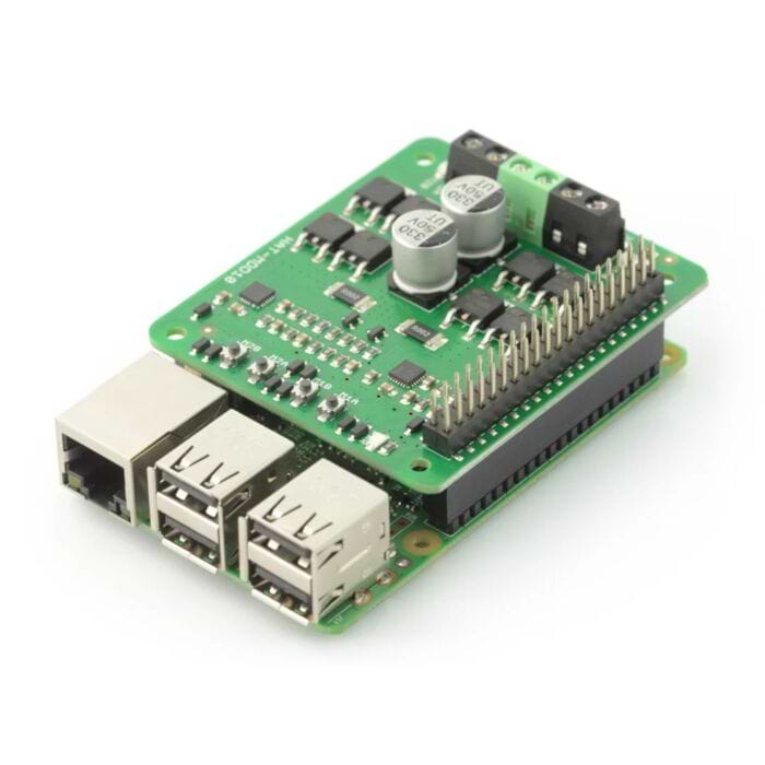 Cytron HAT-MDD10 - DC engine driver for Raspberry Pi 6V-24V / 10A (two channels) 