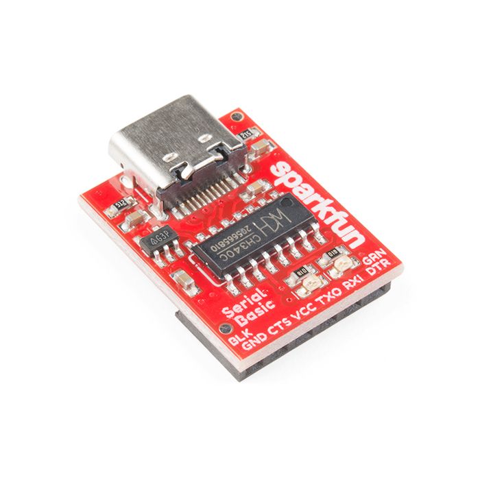 SparkFun Serial Basic Breakout - CH340C and USB-C on angle