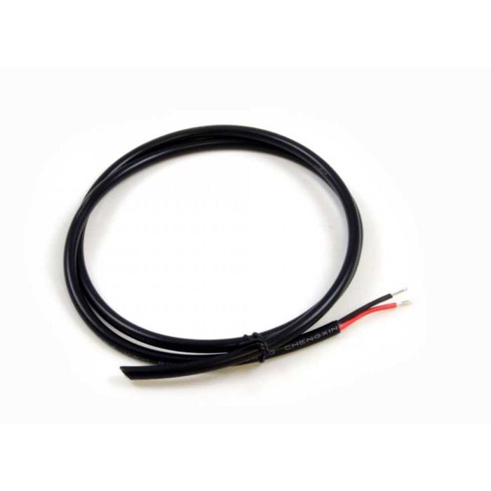2 Conductor 16AWG Wire Black sold by the meter
