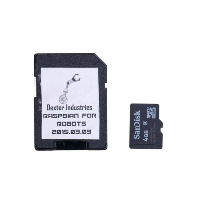 SD Card w/Raspbian for Robots 