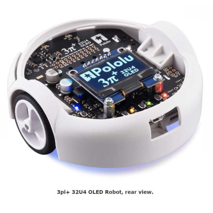 3pi+ 32U4 OLED Robot - Standard Edition (30:1 MP Motors), Assembled