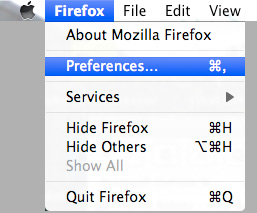 Firefox Mac OS X Javascript