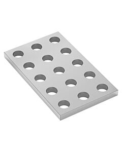 1116 Series Aluminum Grid Plates (3 x 5 Hole, 24 x 40mm)