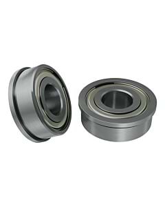 1611 Series Flanged Ball Bearing (6mm ID x 14mm OD, 5mm Thickness) - 2 Pack