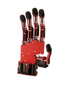 AR10 Humanoid Robotic Hand in red - front view