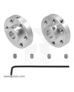 Pololu Universal Aluminium Mounting Hub (6mm shaft) Pair, 4-40 Holes