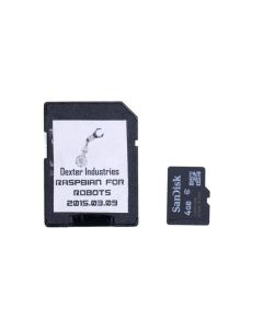 SD Card w/Raspbian for Robots 