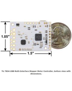 Tic T834 USB Multi-Interface Stepper Motor Controller (Connectors Soldered)
