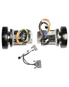 AGV089LA150 - No brake
An AGV kit including two 89mm Frame Motor, Gearbox and Wheel Assembly for 1000kg Mobile Robot. No brake. FBL2360T motor controller included