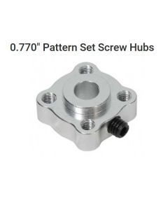 0.0770" Set Screw Hubs 4mm Bore