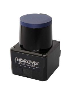 The Hokuyo UST-20LX is a popular LiDAR scanner owing to it's compact form factor and high performance level.