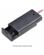 2-AA Battery Holder, Enclosed with Switch