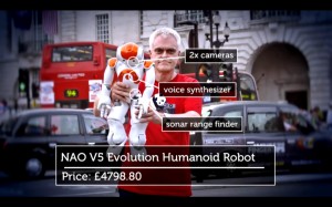 Nao robot with Jon Bentley on The Gadget Show