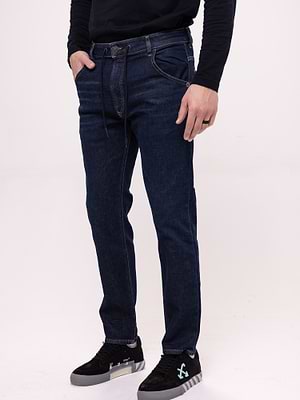 DIESEL krooley jogg taperd גינס כחול קלאסי