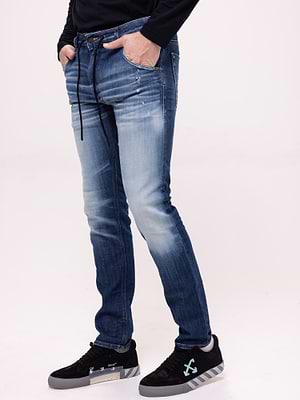 DIESEL krooley jogg tapered bright גינס משופשף