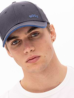 HUGO BOSS navy hat כובע כחול כהה לוגו קטן בצד