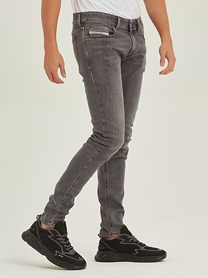 DIESEL jeans sleenker 1979 grey גינס בצבע אפור בהיר משופשף