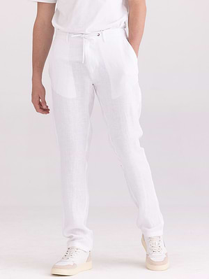 BGS linen pants מכנס ארוך פשתן לבן