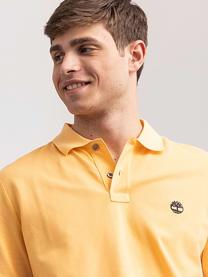 TIMBERLAND orange polo פולו בצבע כתום מישמיש לוגו קטן בצד