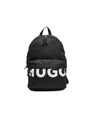 HUGO backpack black תיק גב לוגו המותג קרבון