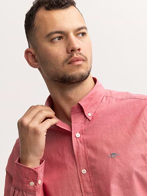 חולצה מכופתרת bright magenta poplin GANT Slim Fit ורוד כהה