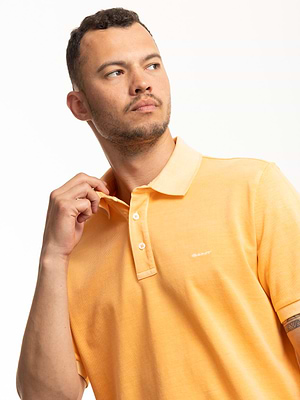 גאנט פולו בצבע כתום אבן GANT polo (regular fit) Sunfaded pique ss rugger