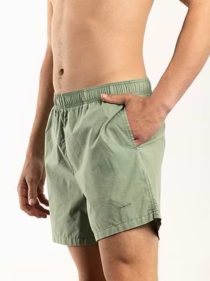 GANT swimshort smoke green  בגד ים בצבע ירוק מעושן טון על טון