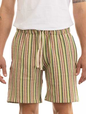 PALM MYKONOS short pants colourful מכנס סריג צבעוני M32