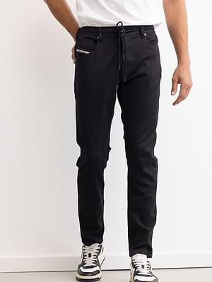DIESEL jeans krooley jogg גינס בצבע שחור קלאסי