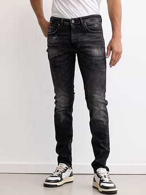 DIESEL jeans sleenkerגינס בצבע אפור כהה משופשף