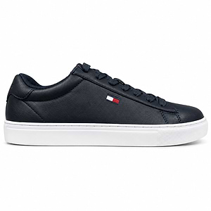 TOMMY HILFIGER brecon dark blue LL   סניקרס בצבע נייבי לוגו המותג וסוליה לבנה