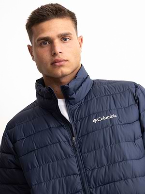 COLUMBIA powder lite navy jacket מעיל בצבע נייבי תרמי