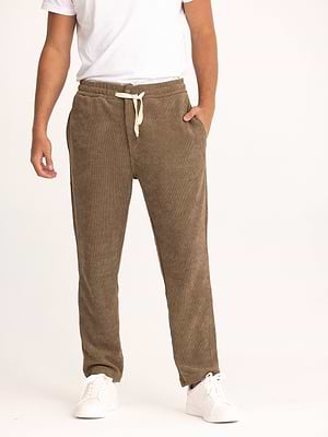 PALM MYKONOS super vintage brown pants מכנס קורדרוי בצבע חום כהה