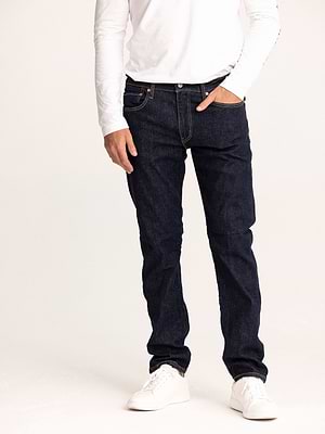 LEVI'S jeans גינס בצבע כחול כהה עם תיפורים 512