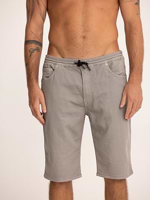 PALM MYKONOS jog short gray pants מכנס גוג' קצר בצבע אפור בטון