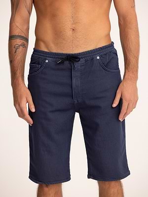 PALM MYKONOS jog short navy pants מכנס גוג' קצר בצבע נייבי