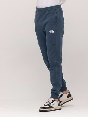 THE NORTH FACE blue small logo long pantsמכנס בצבע כחול מעושן לוגו קטן