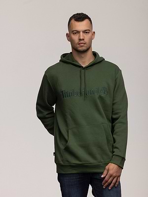 TIMBERLAND hoodie green logo קפוצון בצבע ירוק לוגו טון על טון