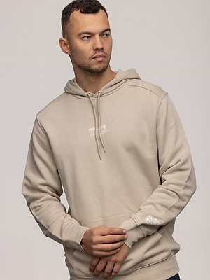 TIMBERLAND hoodie beige logo קפוצון בצבע בז' לוגו קטן בחזית