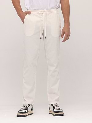 HACKETT white long pants מכנס קורדרוי בצבע לבן