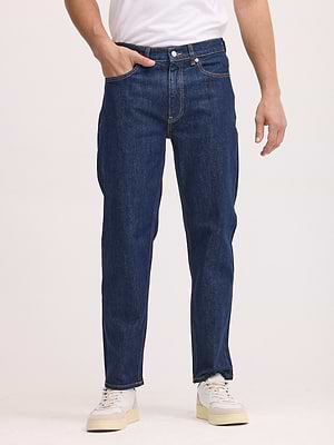 TOMMY HILFIGER jeans גינס בצבע כחול קלאסי עם תיפורים SLIM FIT