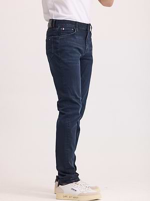 TOMMY HILFIGER jeans גינס בצבע כחול כהה קלאסי SLIM FIT